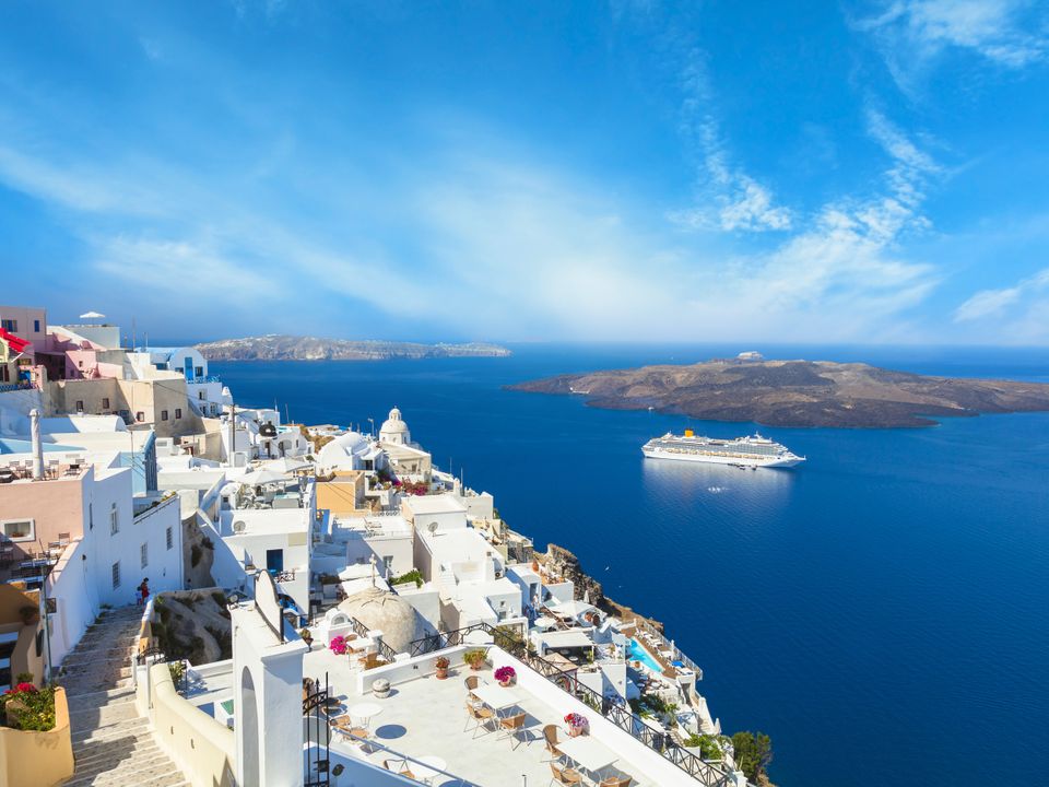 Santorini Island city